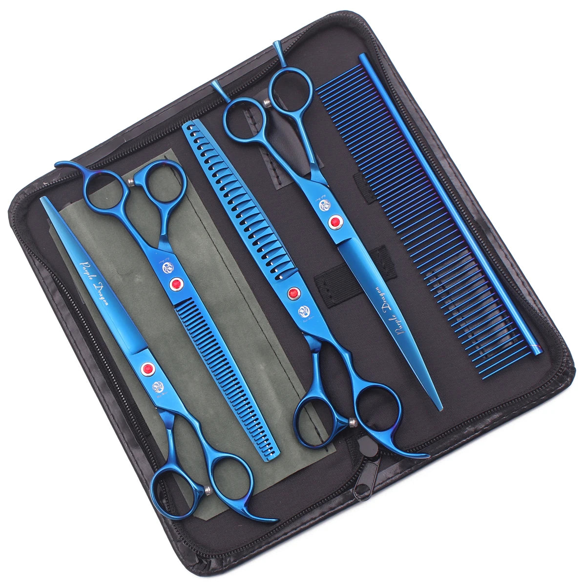 Rainbow Pet Grooming Scissors Set for Dogs & Cats