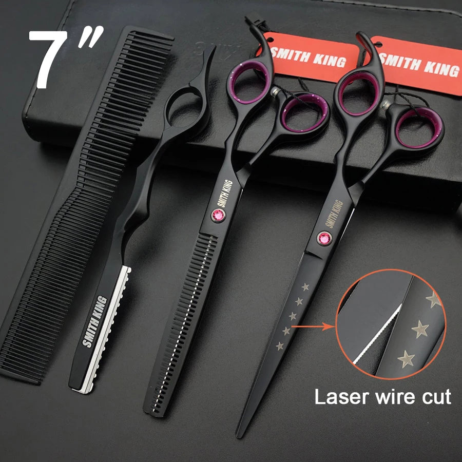 Professional Dog Grooming Scissors Set for At-Home Pet Trimming