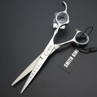 Professional Pet Grooming Scissors – 6” / 7” Fine Serrated Cutting Shears with Non-Slip Handle