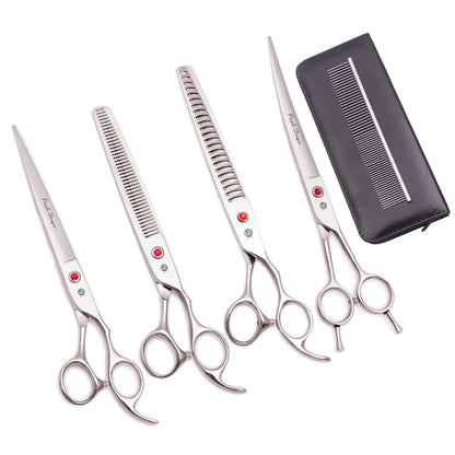 Rainbow Pet Grooming Scissors Set for Dogs & Cats