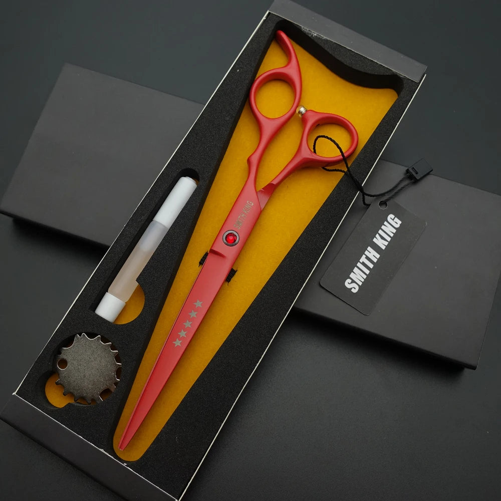 Pet Grooming Scissors Kit – 7” Professional Cutting & Styling Shears for Dogs & Cats