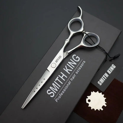 Professional Pet Grooming Scissors – 6” / 7” Fine Serrated Cutting Shears with Non-Slip Handle