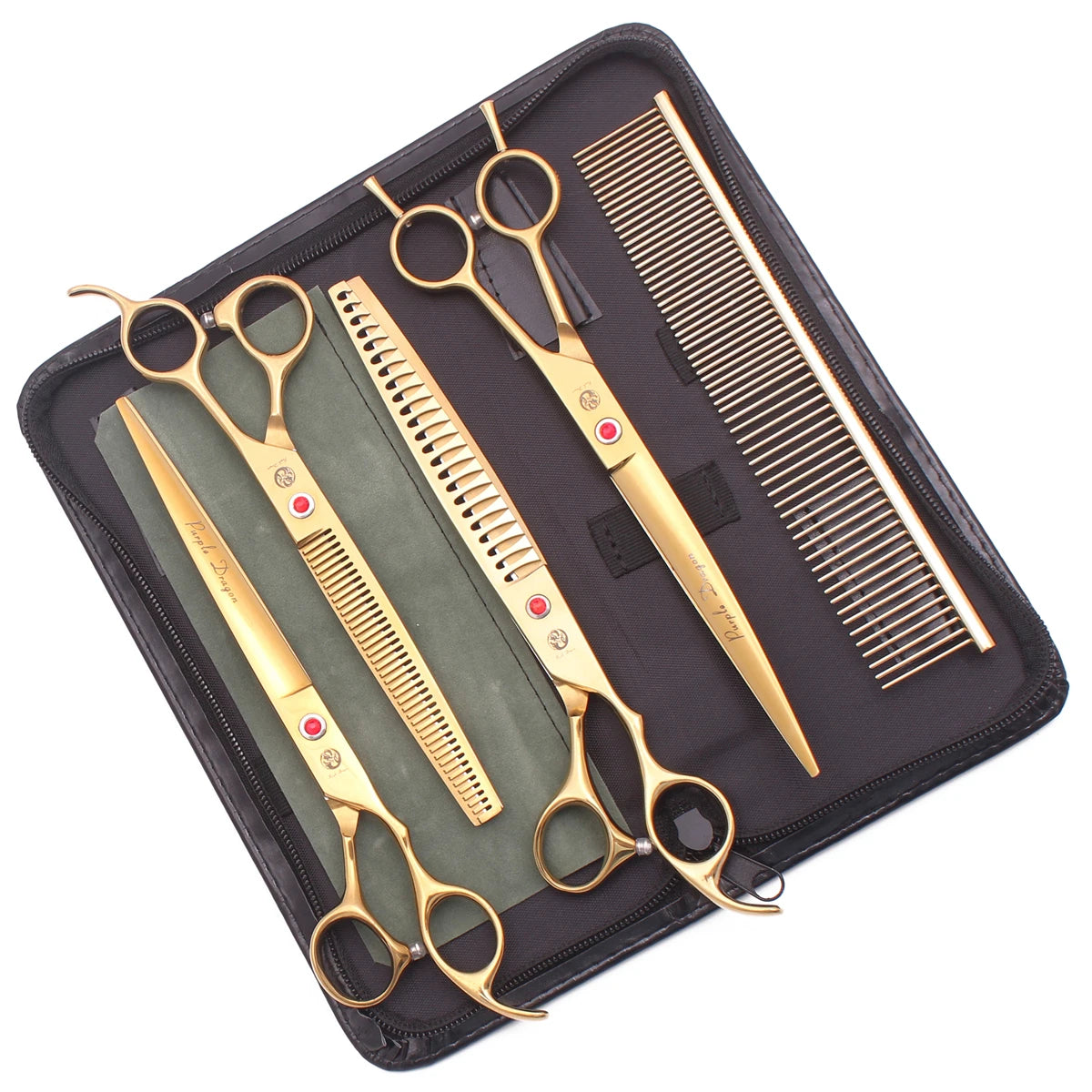 Rainbow Pet Grooming Scissors Set for Dogs & Cats