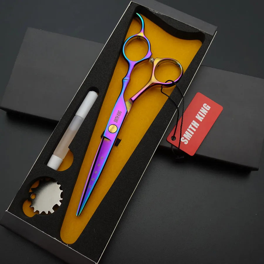 Pet Grooming Scissors Kit – 6” Professional Cutting & Styling Shears for Dogs & Cats with Gift Box