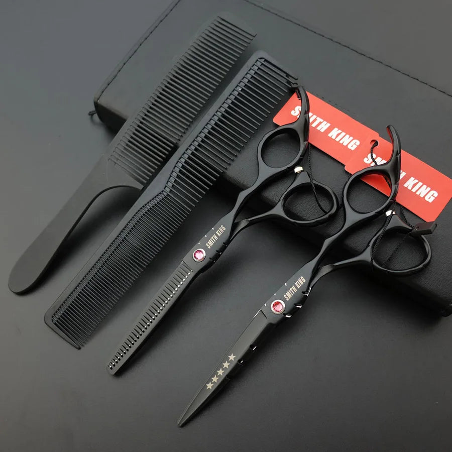 Professional Pet Grooming Scissors Set – 6” Cutting & Thinning Shears for Dogs & Cats