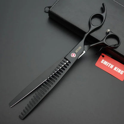 Professional Pet Grooming Scissors Set – 8” Straight, Thinning & Curved Shears for Dogs & Cats
