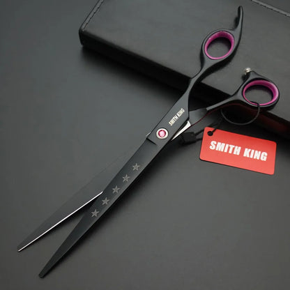 Professional Pet Grooming Scissors Set – 8” Straight, Thinning & Curved Shears for Dogs & Cats