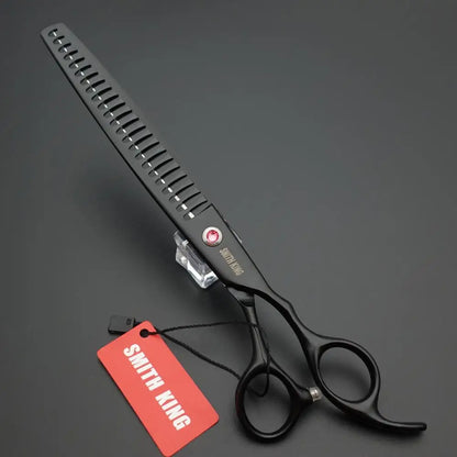 Professional Pet Grooming Scissors Set – 8” Straight, Thinning & Curved Shears for Dogs & Cats