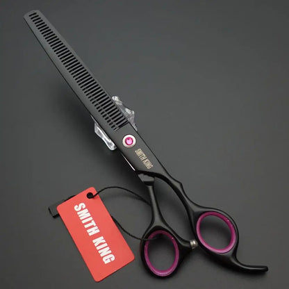 Professional Pet Grooming Scissors Set – 8” Straight, Thinning & Curved Shears for Dogs & Cats