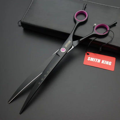 Professional Pet Grooming Scissors Set – 8” Straight, Thinning & Curved Shears for Dogs & Cats