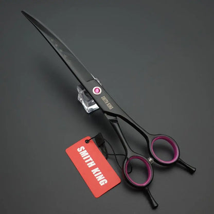 Professional Pet Grooming Scissors Set – 8” Straight, Thinning & Curved Shears for Dogs & Cats