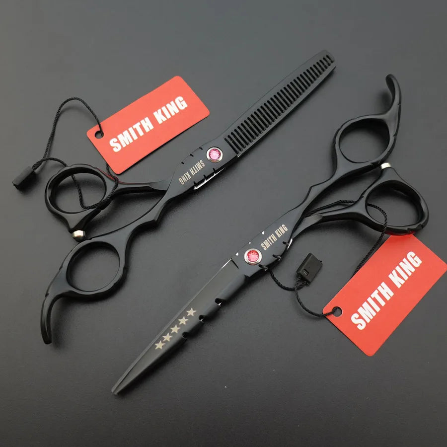 Professional Pet Grooming Scissors Set – 6” Cutting & Thinning Shears for Dogs & Cats