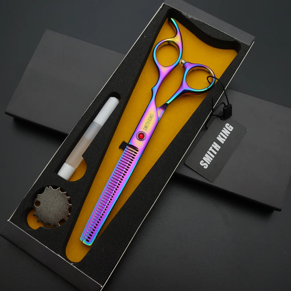 Pet Grooming Scissors Set – 6.5” Professional Cutting & Thinning Shears with Gift Box