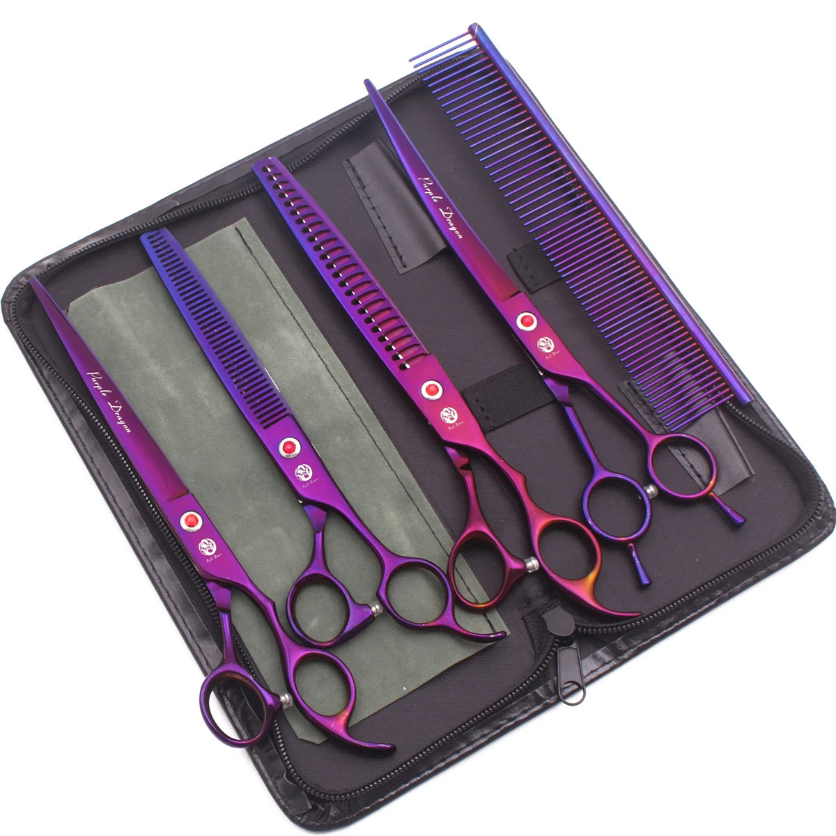 Rainbow Pet Grooming Scissors Set for Dogs & Cats