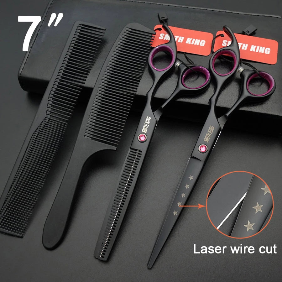 Professional Dog Grooming Scissors Set for At-Home Pet Trimming