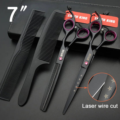 Professional Dog Grooming Scissors Set for At-Home Pet Trimming