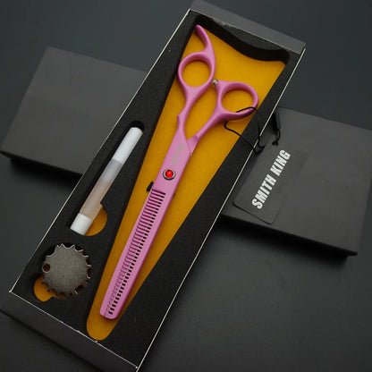 Pet Grooming Scissors Set – 6.5” Professional Cutting & Thinning Shears with Gift Box