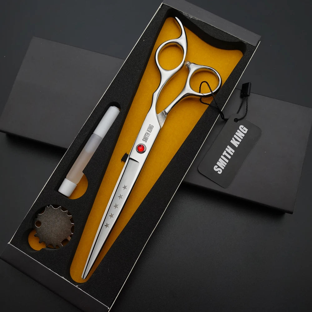 Pet Grooming Scissors Kit – 7” Professional Cutting & Styling Shears for Dogs & Cats