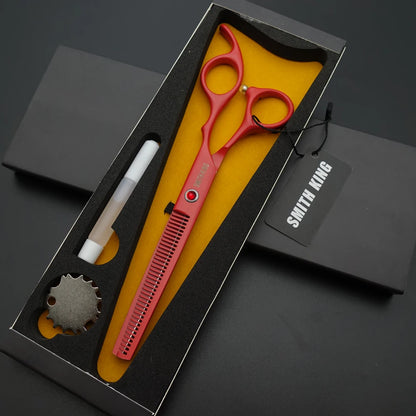 Pet Grooming Scissors Set – 6.5” Professional Cutting & Thinning Shears with Gift Box