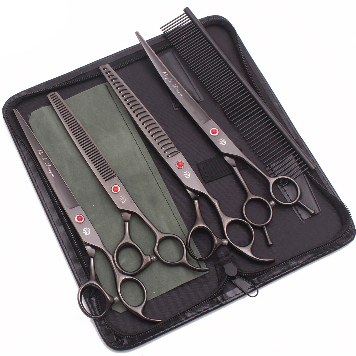 Rainbow Pet Grooming Scissors Set for Dogs & Cats