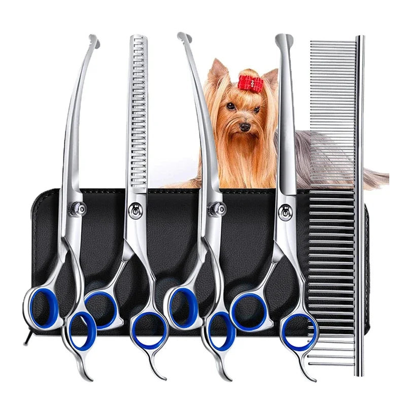 Doodle Face & Paw Grooming Kit – 5-in-1 Pet Scissors Set