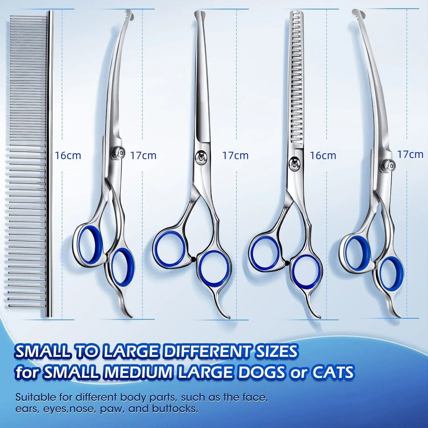Doodle Face & Paw Grooming Kit – 5-in-1 Pet Scissors Set