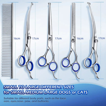 Doodle Face & Paw Grooming Kit – 5-in-1 Pet Scissors Set
